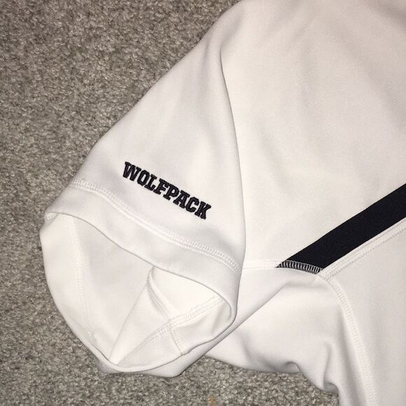 Team issue #42 Adidas NC State Wolfpack White basketball warm up Jersey Jacket - Picture 4 of 6